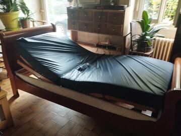 lit 90×190 électrique matelas à mémoire