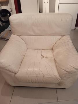 fauteuil blanc mobilier de france
