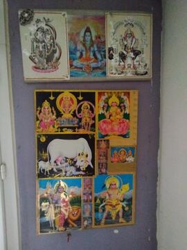 Lot 2 tableau de divinité hindouiste