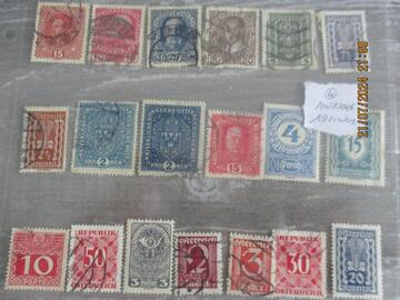 D - 19 timbres oblitérés Autriche