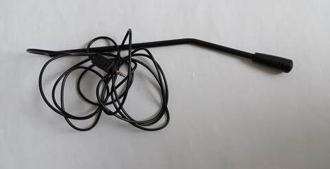 (#3) Micro (sans socle), tige 28 cm, câble Jack 3.5mm longueur 2 mètres