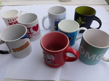 Lots de 8 mugs