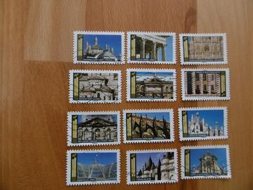 Série 12 timbres Histoire de styles
