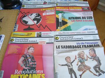 Journaux magazines Courrier International