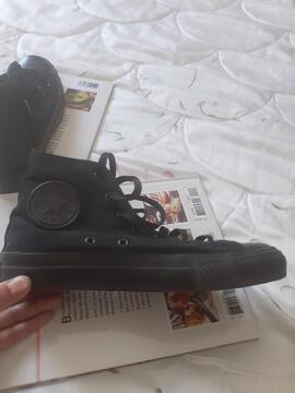 converse noires montantes 37.5