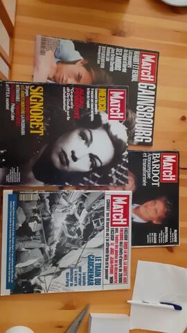 4 magazines Paris Match