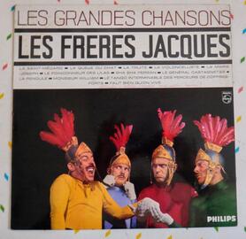 Disque vinyle 33 tours : Les Frères Jacques - Les plus grandes chansons