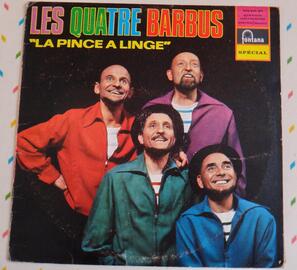 Disque vinyle 33 tours : Les Quatre Barbus - La pince à linge