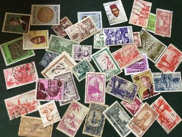 lot unique timbres Maroc