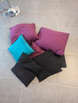 lot de 5 coussins