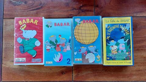 K7 VHS lot babar