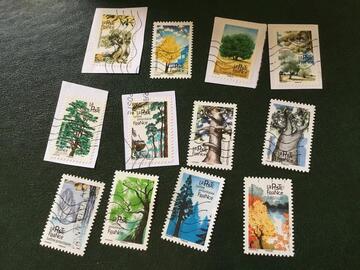 série timbres france arbres..7/8