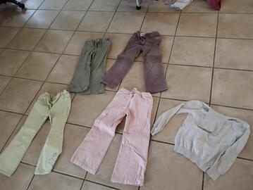 4 pantalons taille 6 ans