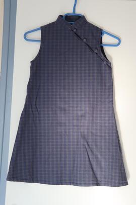 robe grise et bleue – 10 ans