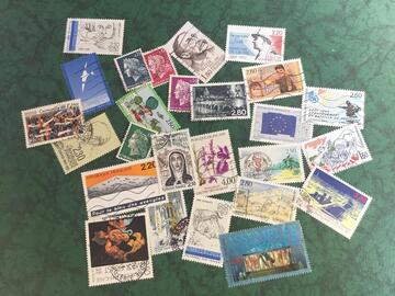 lot unique timbres france 8/8