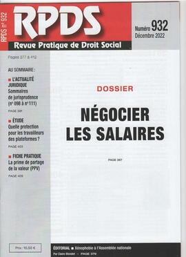 REVUE DE DROIT SOCIAL