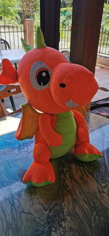 Grosse peluche dragon