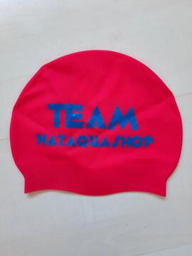 Bonnet de natation enfant adulte rose fluo