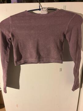 sweat crop top zara 6-8ans