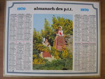 Almanach / calendrier 1970