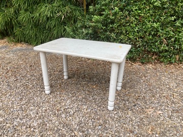 table blanche en bois