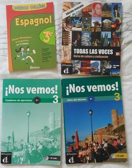 Livres cours d'espagnol