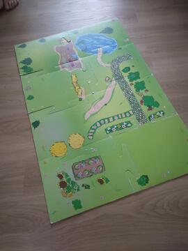 tapis de jeu carton playmobil