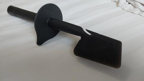 Spatule avec embout en silicone