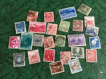 lot unique timbres Japon