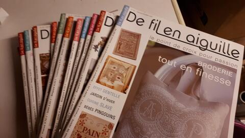 Magazines broderie "De fil en aiguilles"