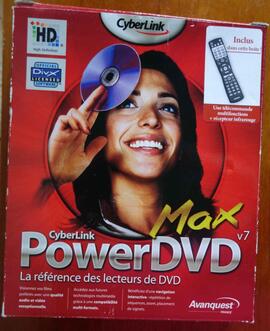 logiciel powerdvd Max V7 inclus télécommande