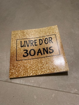 livre d’or 30 ans neuf