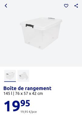 Boite de rangement XXL 145L