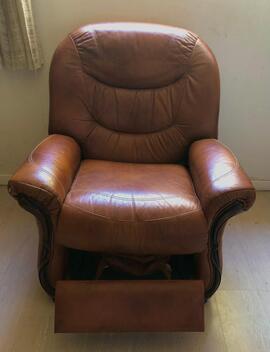 fauteuil cuir pleine peau