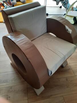 Fauteuil ossature carton