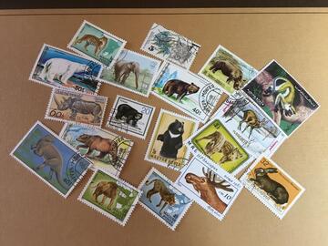 lot unique timbres animaux le 29/8