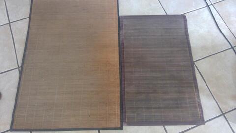 2 tapis bambou