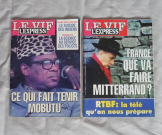 Magazines Le Vif L'Express 2176 et 2185