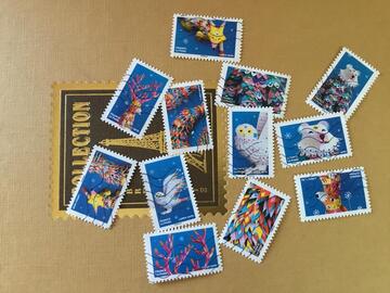 Série timbres France..animaux fantastiques...