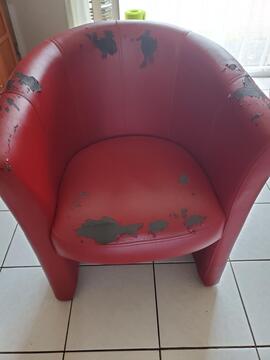 fauteuil bordeaux