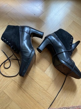 bottines en cuir pointure 3 UK