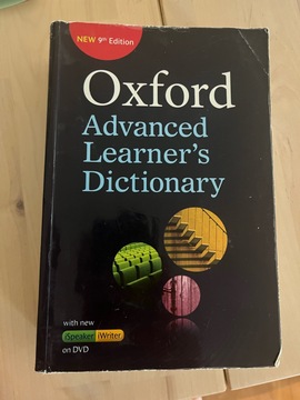 Dictionnaire anglais Oxford Advanced Learner’s Dictionnary