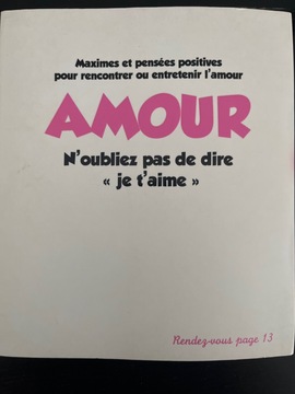 livre sur l’Amour