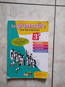 livre exercices de grammaire 3eme