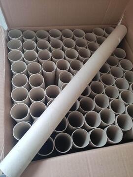 tube en carton de 50cm de long