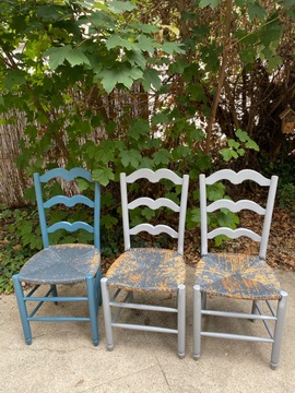 chaises en bois