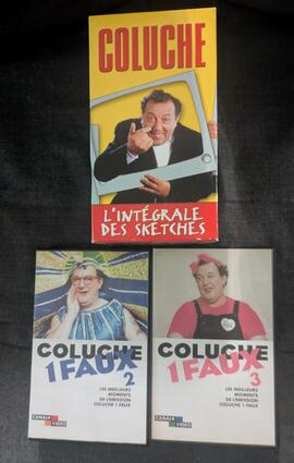 QUATRE CASSETTES SKETCHES COLUCHE