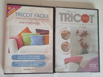 Lot de 2 DVD apprentissage du tricot