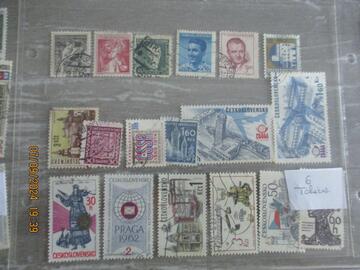 6 - 18 timbres oblitérés Tchècoslovaquie