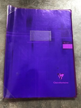 grand cahier avec protège cahier